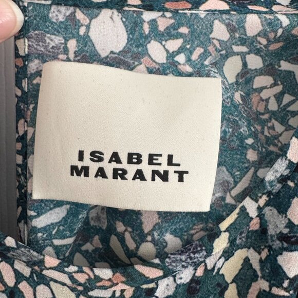 Isabel Marant "Lurner" Dress in Green, sizes 40 (fits like 6 ish) - Picture 4 of 8